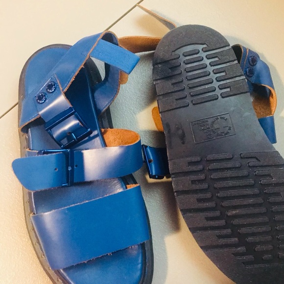 Dr. Martens Shoes - Dr. marten gladiator platform blue women’s size 9 sandal